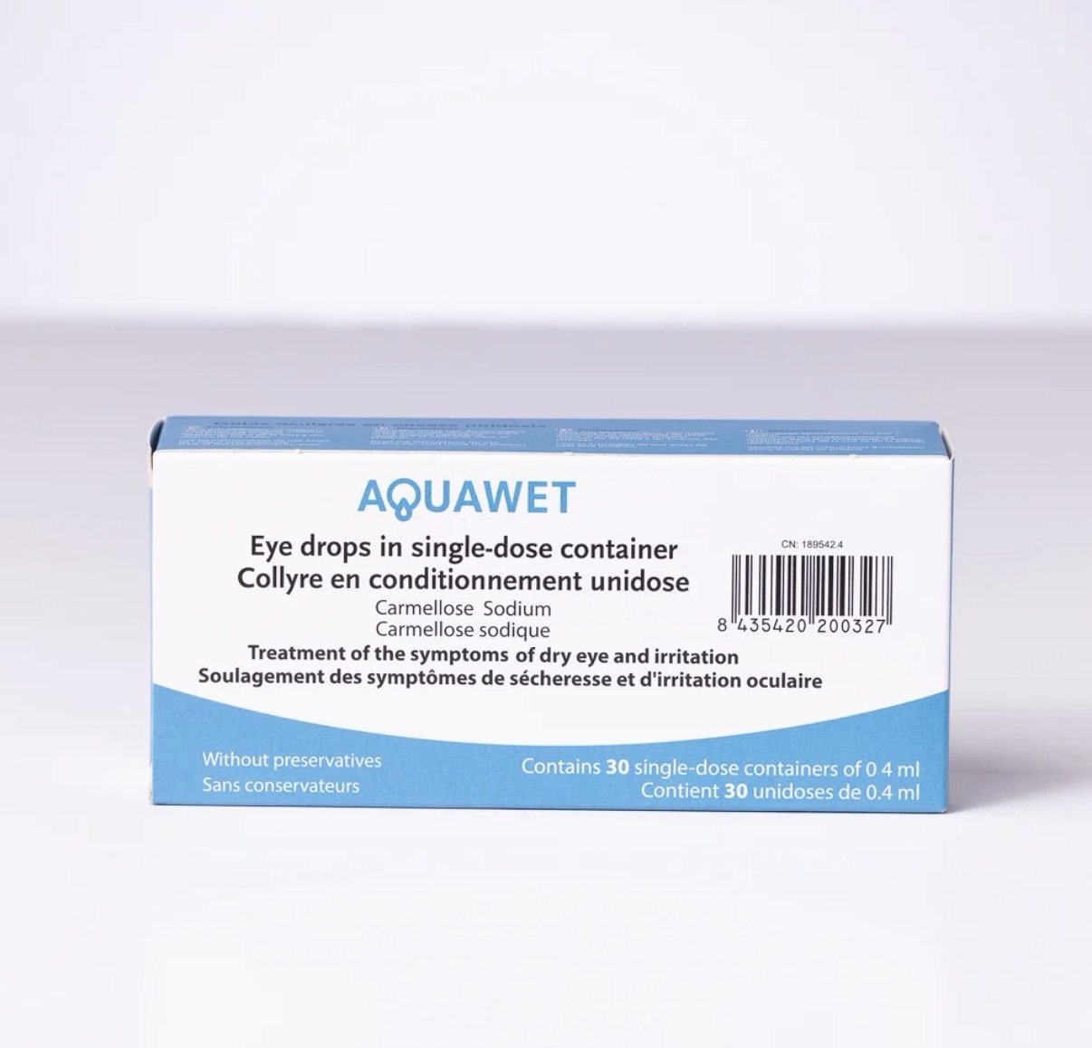 Picături oftalmice monodoze, AQUAWET 30 x 0.4 ml